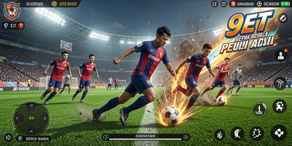 Tampilan gameplay 9ET yang menegangkan ketika beraksi di lapangan.