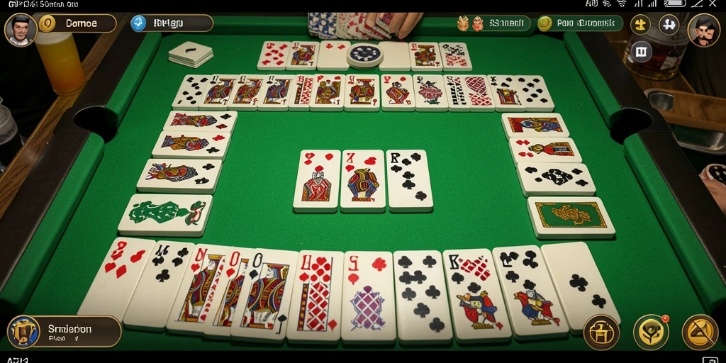 Tampilan gameplay seru dalam game Domino API33.