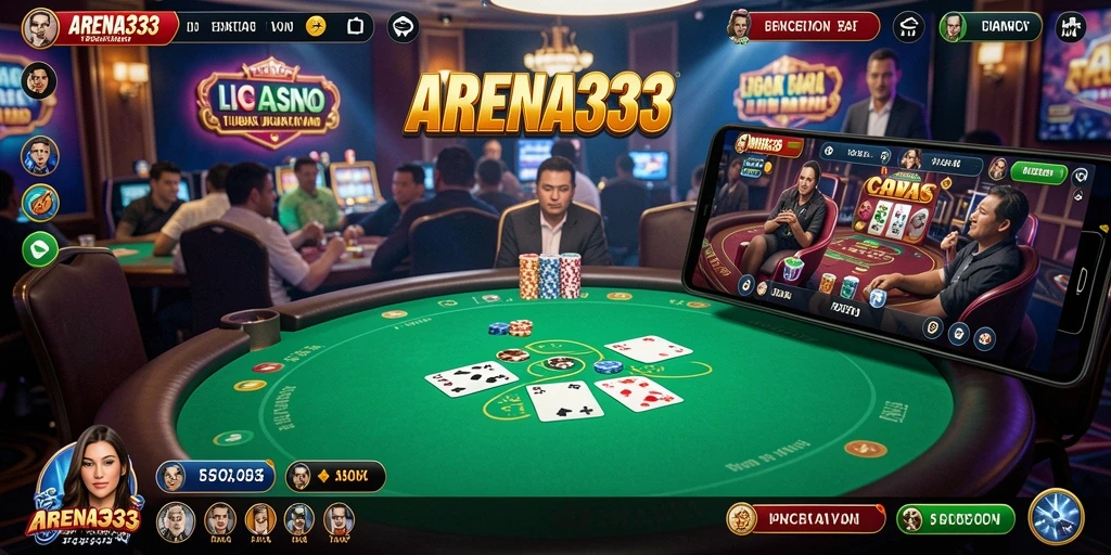 Tampilan gameplay Live Casino yang mengesankan dan interaktif.