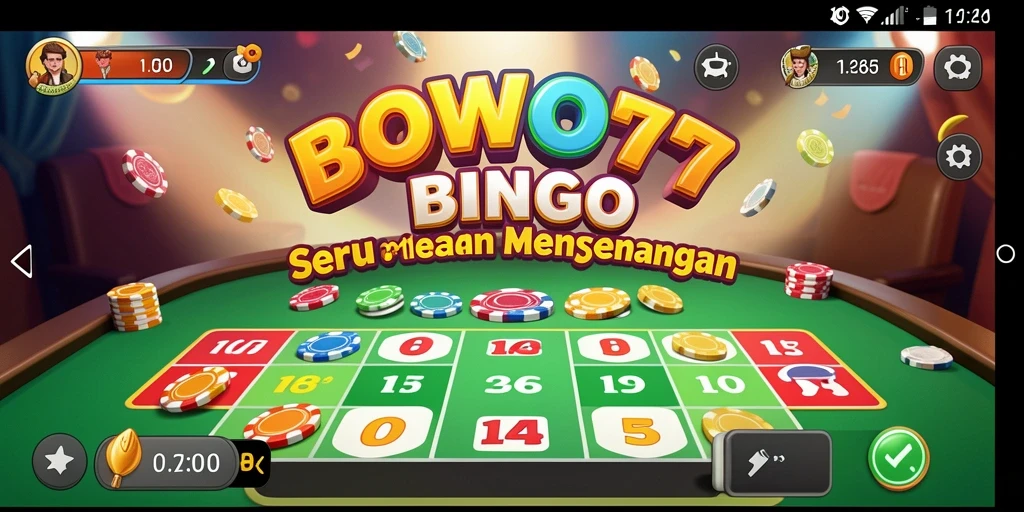 Screenshot gameplay BOWO77 menampilkan keseruan bermain Bingo.