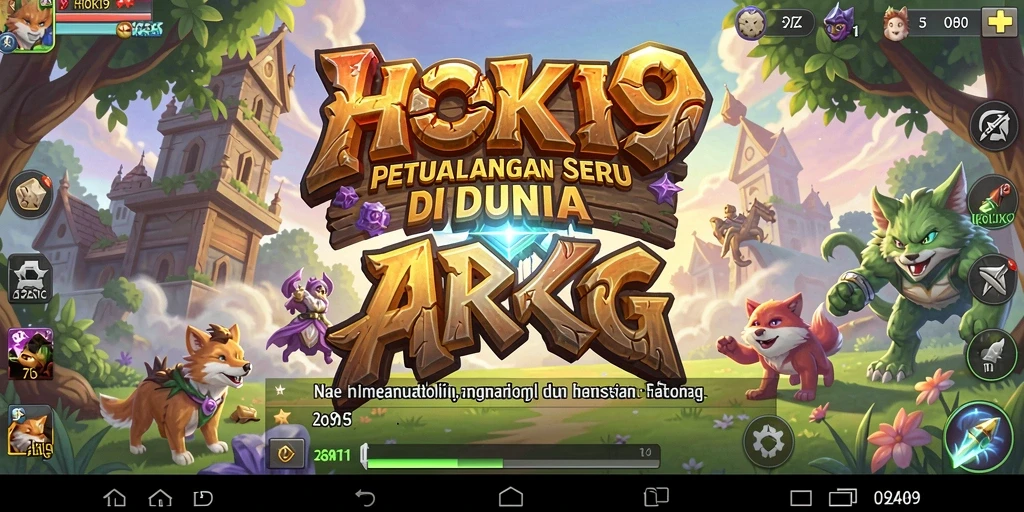 Tangkapan layar HOKI9 menunjukkan pertempuran epik dalam dunia fantasi.