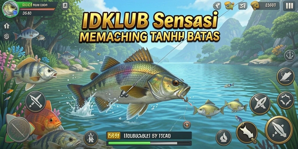 Tangkapan ikan besar dalam gameplay IDKLUB yang seru.