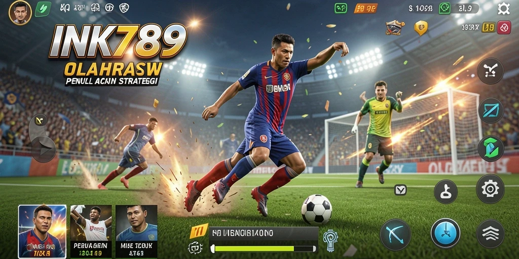Tampilan gameplay seru INK789 dengan aksi olahraga yang mendebarkan.