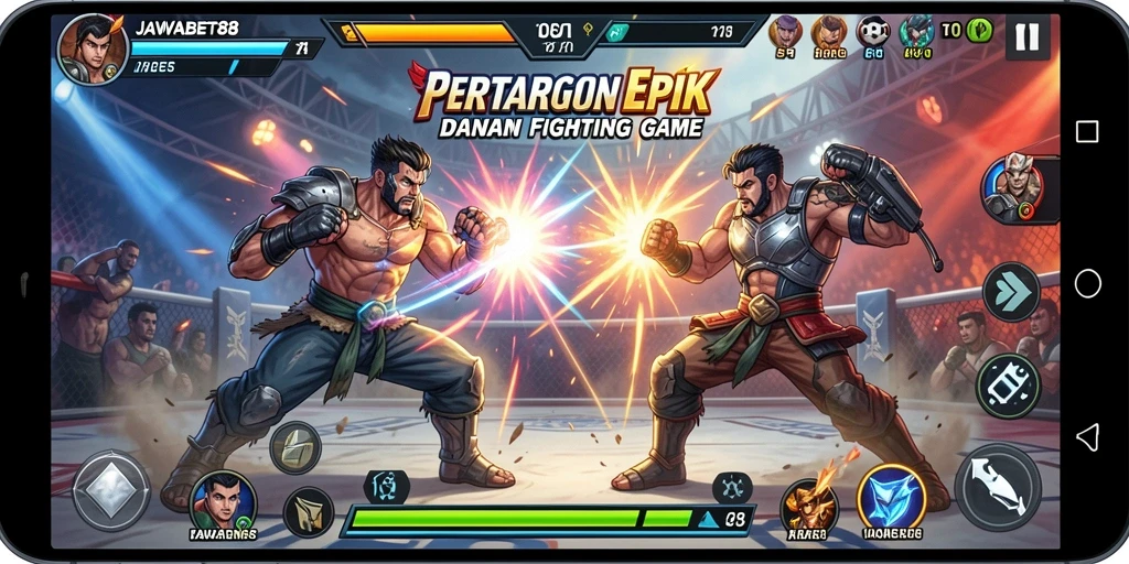 Tampilan gameplay <strong>JAWABET88</strong> yang penuh aksi dan pertarungan seru.