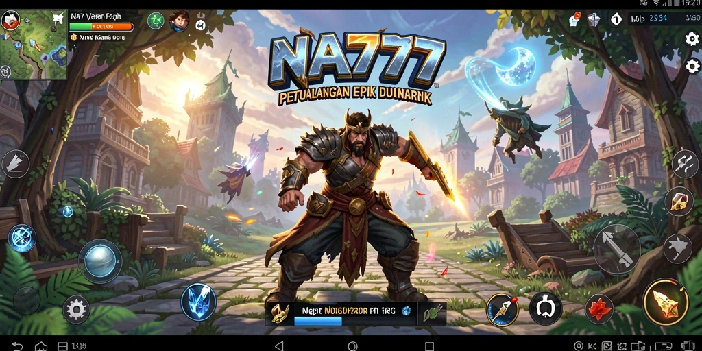 Tangkapan layar dari gameplay NA777 yang menampilkan pertarungan epik dan grafik menawan.