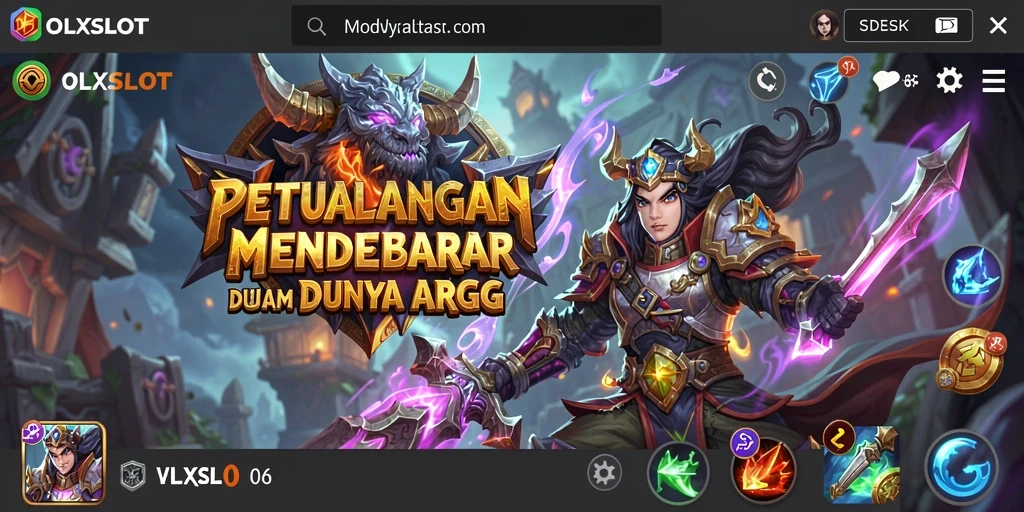 Screenshot gameplay OLXSLOT menunjukkan aksi seru dalam pertempuran ARPG.