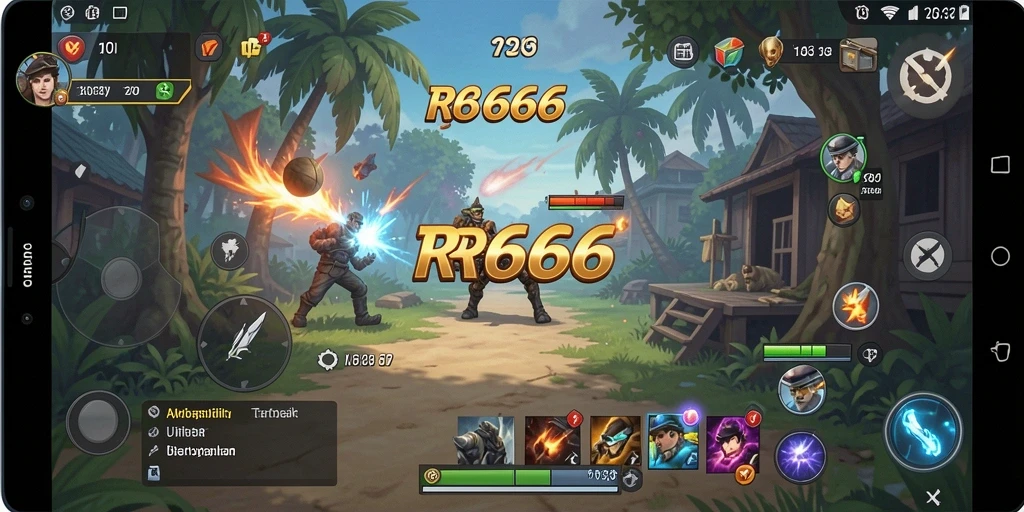 Screenshot utama menunjukkan antarmuka pengguna aplikasi RR666 yang intuitif.