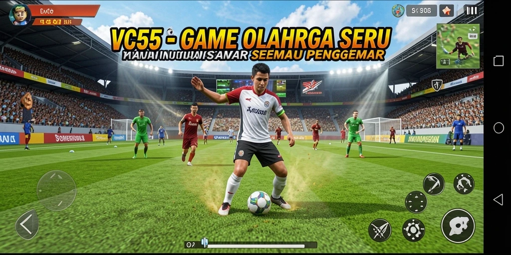 Screenshot VC55 menampilkan gameplay yang menarik dan dinamis dalam olahraga.