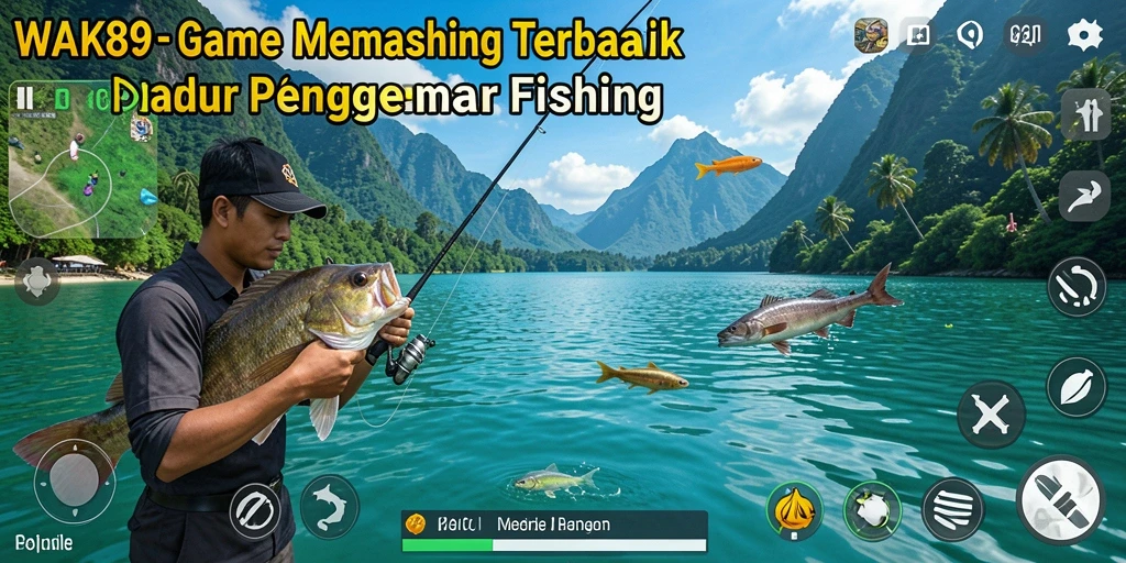 Gameplay menarik WAK89 dengan berbagai jenis ikan dan lokasi memancing.